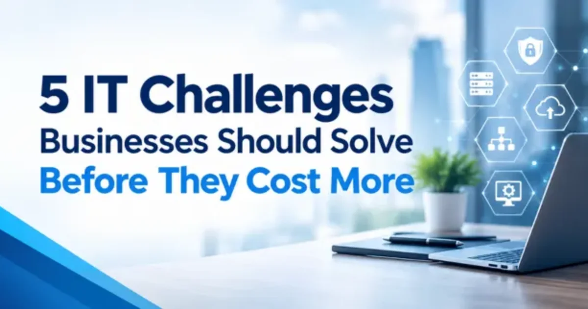 5 IT challenges businesses should solve before they become expensive