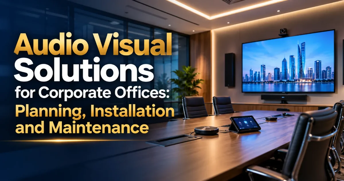 Audio visual solutions for corporate offices in Dubai