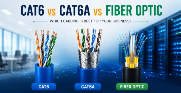 Cat6 vs Cat6A vs Fiber Optic