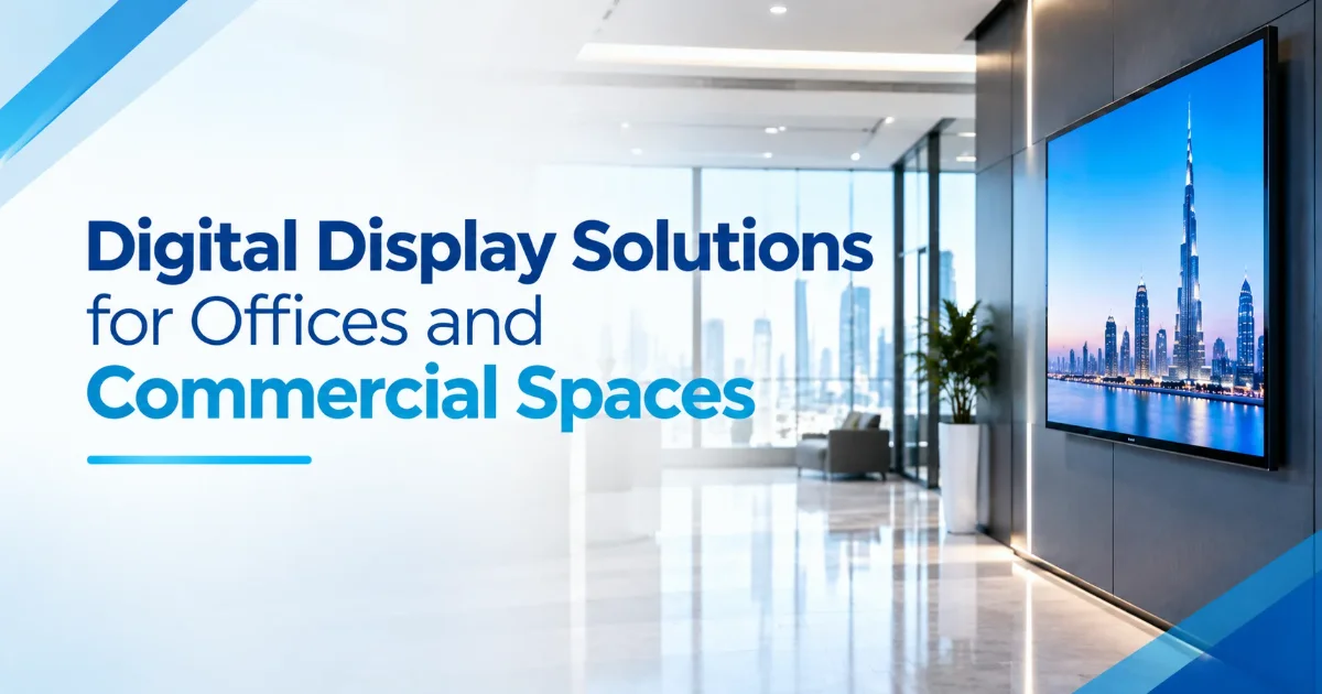 Digital Display Solutions for Offices and Commercial Spaces