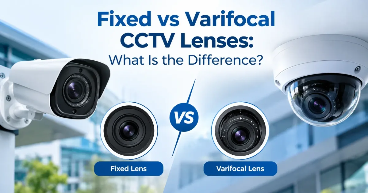 Fixed vs varifocal CCTV lenses for business security cameras