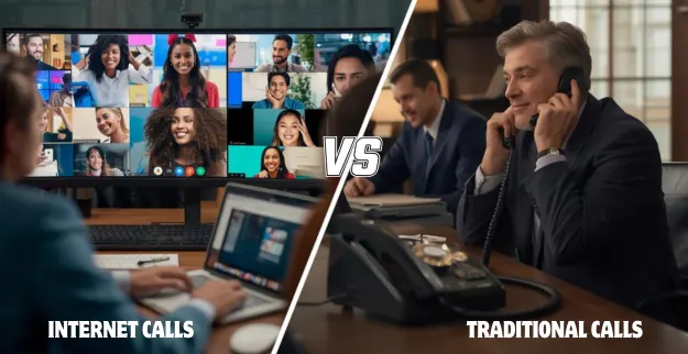 Internet Calls vs Traditional Calls for Business