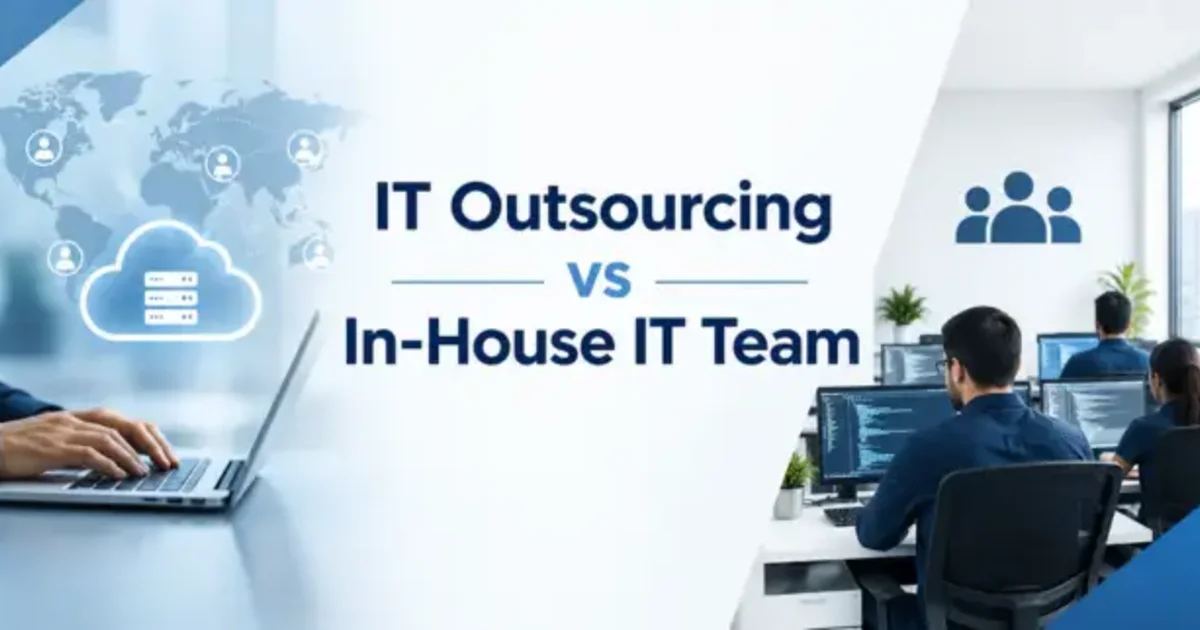 IT outsourcing vs in-house IT team for business IT support