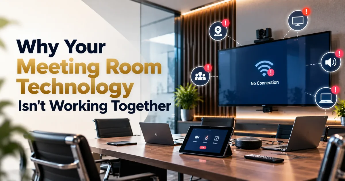 Conference room technology in Dubai connected as one system