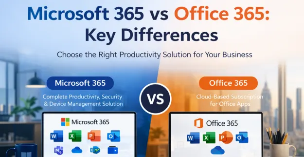 Microsoft 365 vs Office 365 comparison cloud vs traditional office MS Office differences
