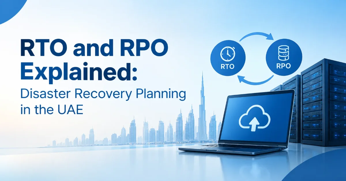RTO and RPO disaster recovery planning for businesses in the UAE