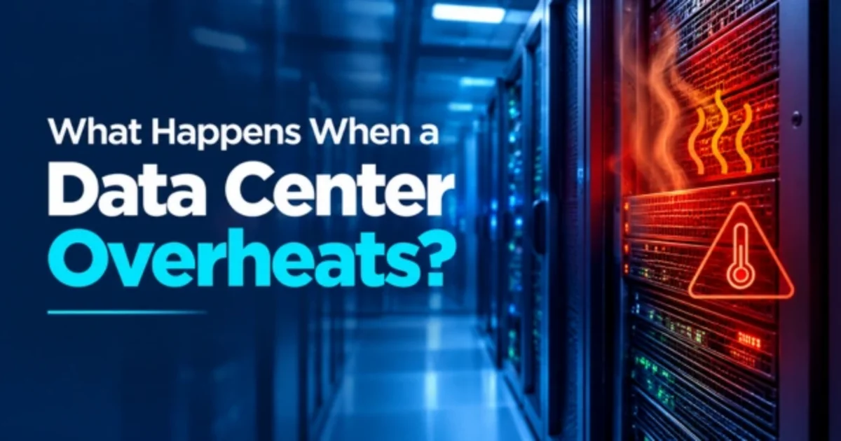 Data center overheating and temperature monitoring for server protection