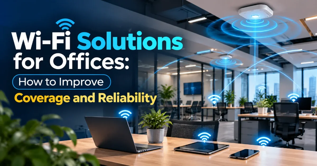 Office Wi-Fi solutions in Dubai for reliable business connectivity and coverage
